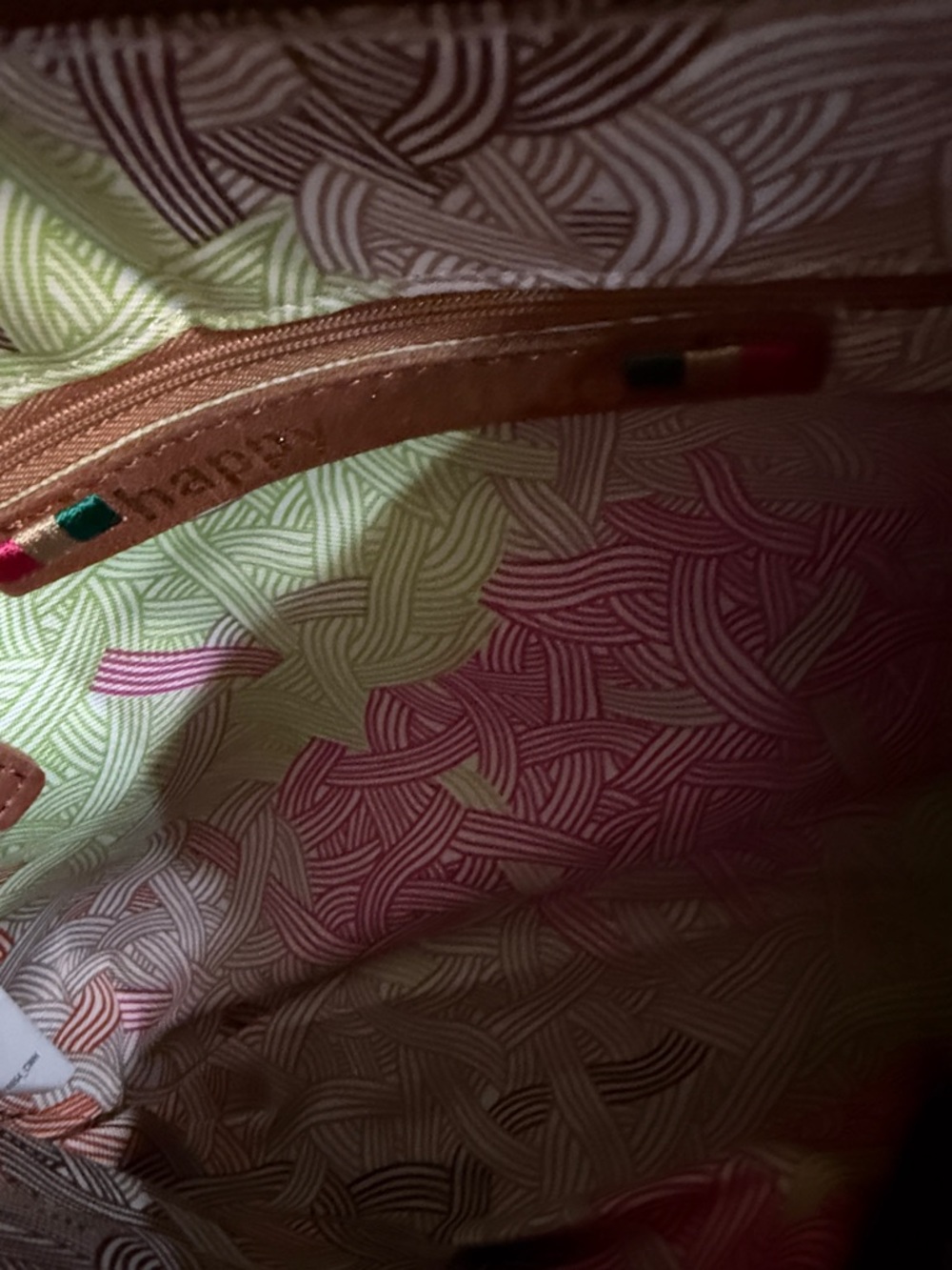 The Sak “Happy & Free” Crossbody Bag in Cognac Brown with Tassel - Picture 7 of 10